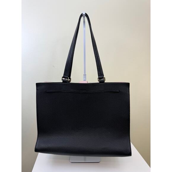 Kate Spade Hayes Large Satchel | Structured Leather Handbag | Classic Work Tote - Picture 4 of 11
